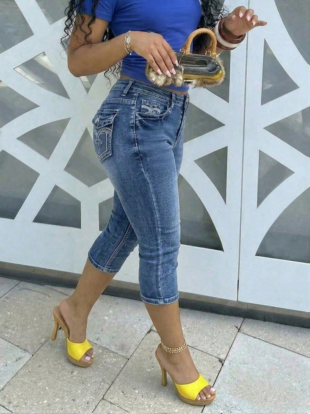 Jeans SHEIN, albastru