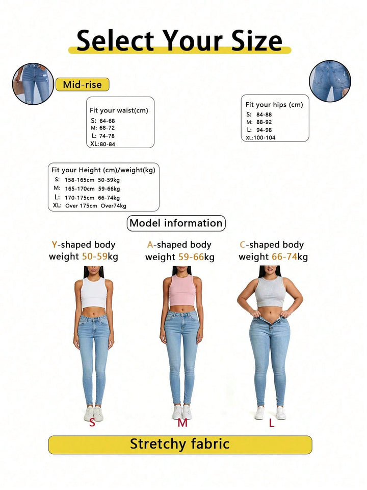 Jeans SHEIN, albastru