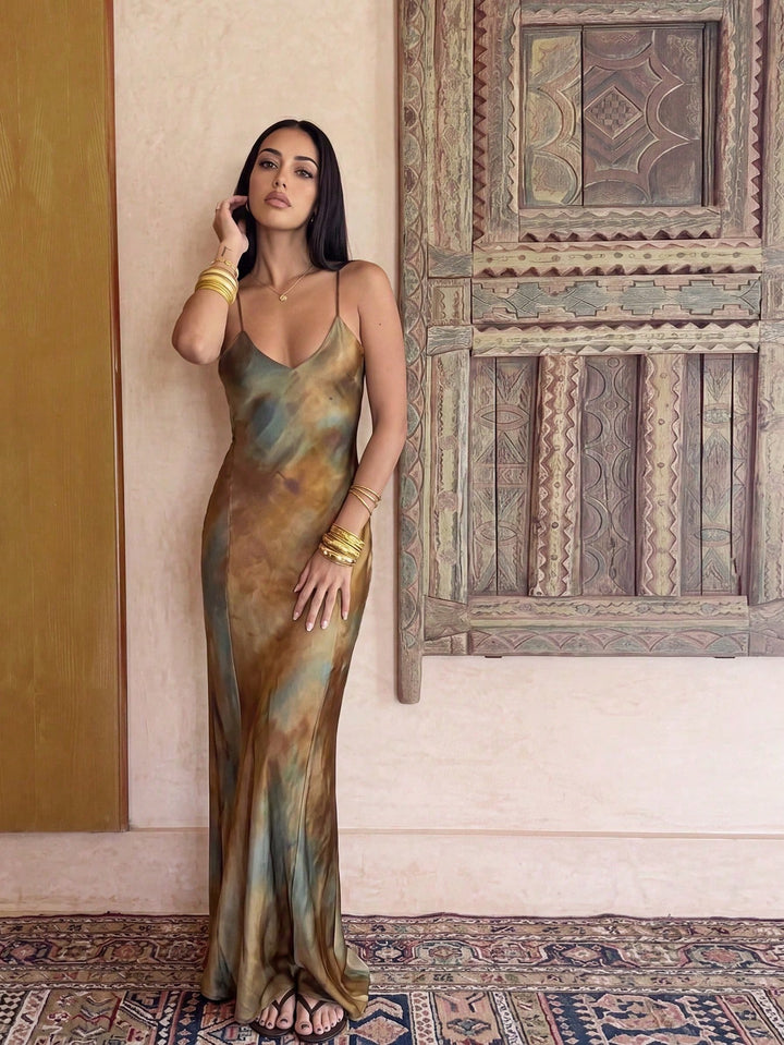 Rochie maxi SHEIN, mix culori