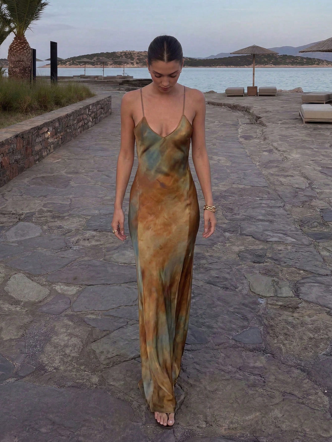 Rochie maxi SHEIN, mix culori