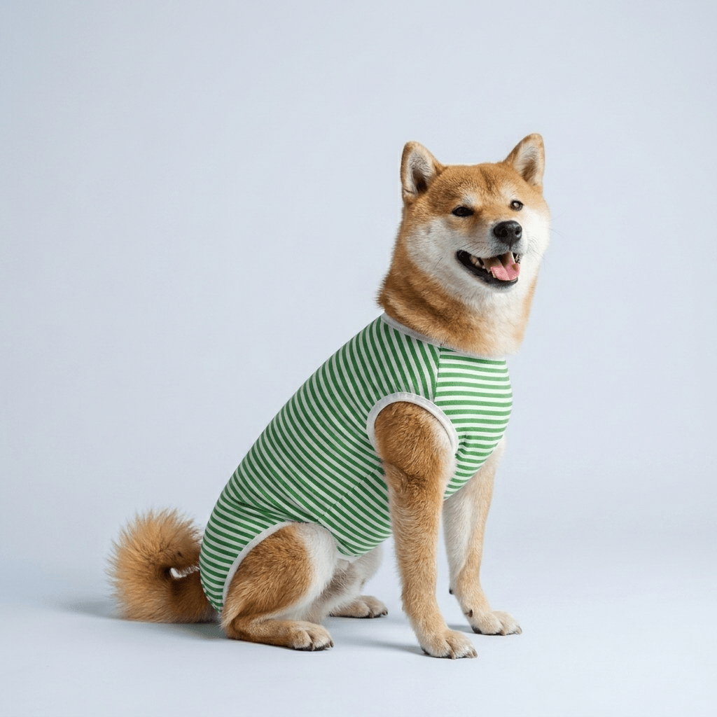 Costum de recuperare pentru animale SHEIN, verde