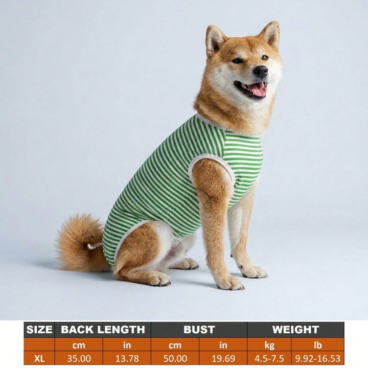 Costum de recuperare pentru animale SHEIN, verde