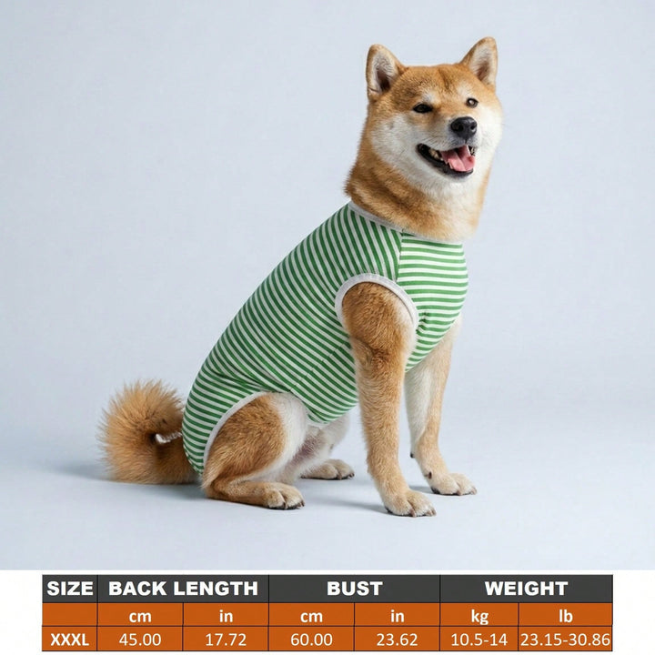 Costum de recuperare pentru animale SHEIN, verde