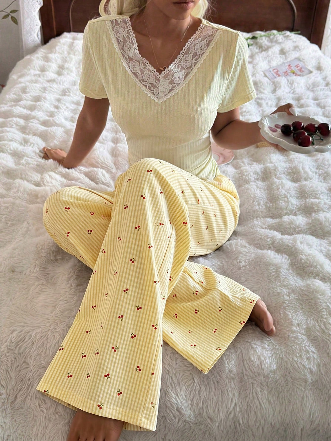 Pijama SHEIN, portocaliu