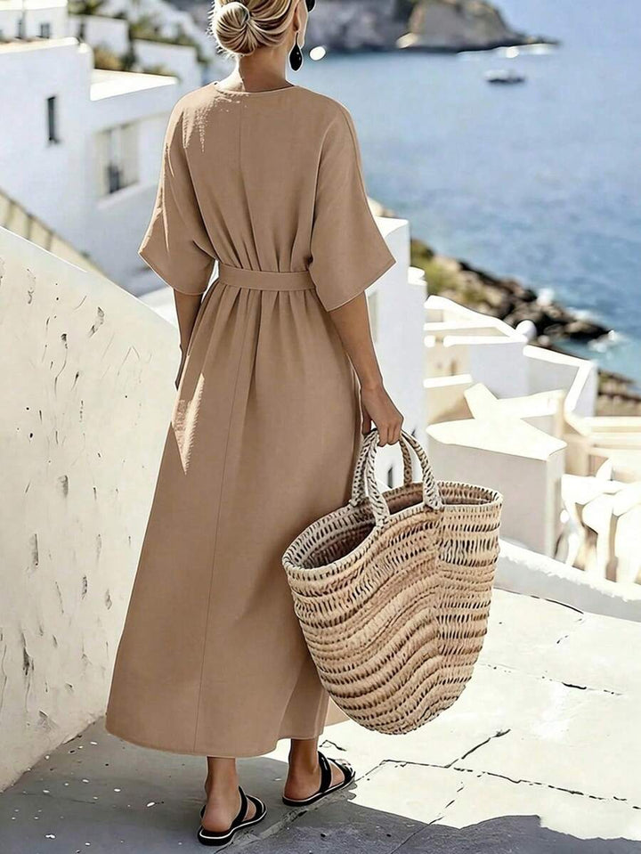 Rochie midi SHEIN, bej