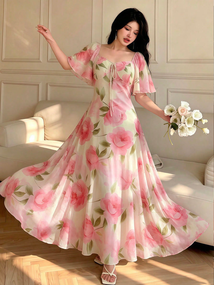Rochie maxi SHEIN, mix culori