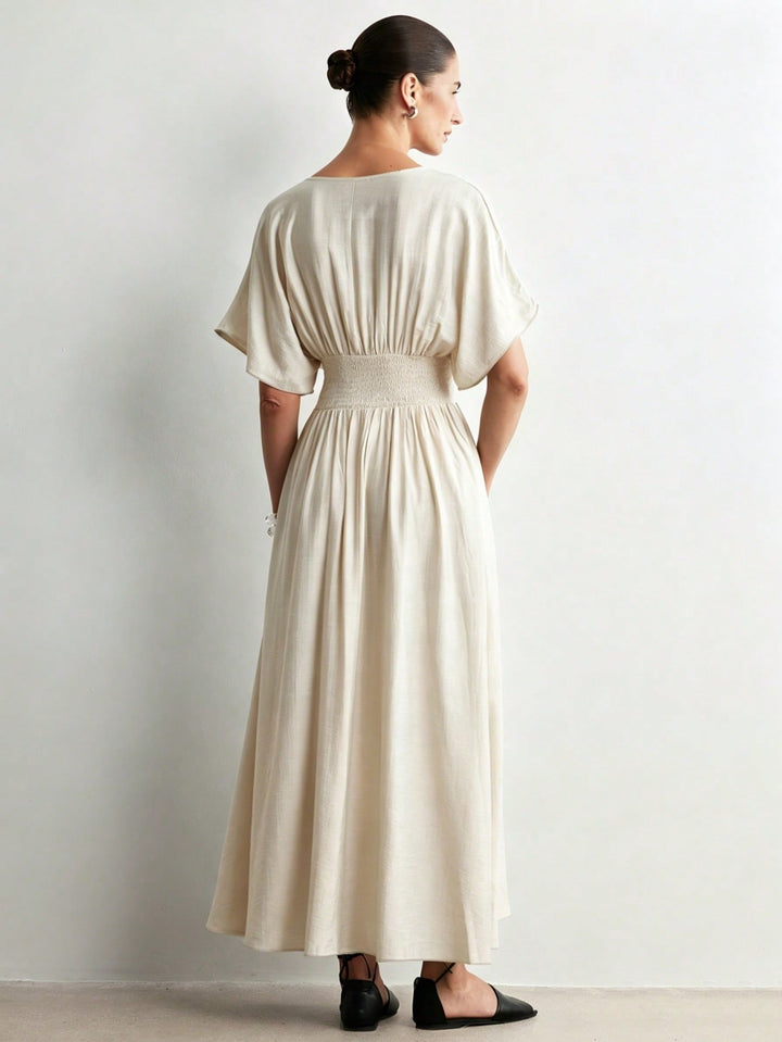 Rochie maxi SHEIN, portocaliu
