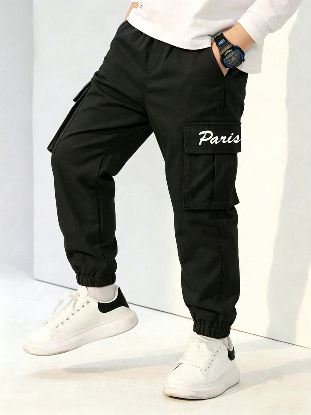 Pantaloni SHEIN, negru