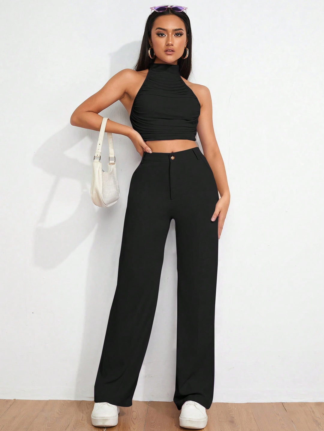 Pantaloni SHEIN, negru