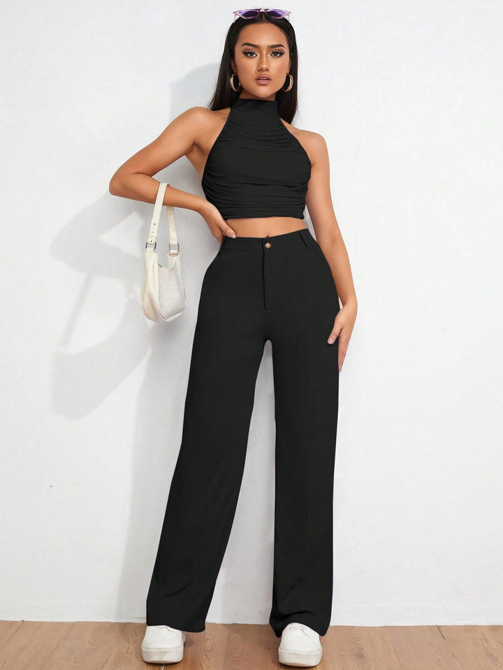 Pantaloni SHEIN, negru