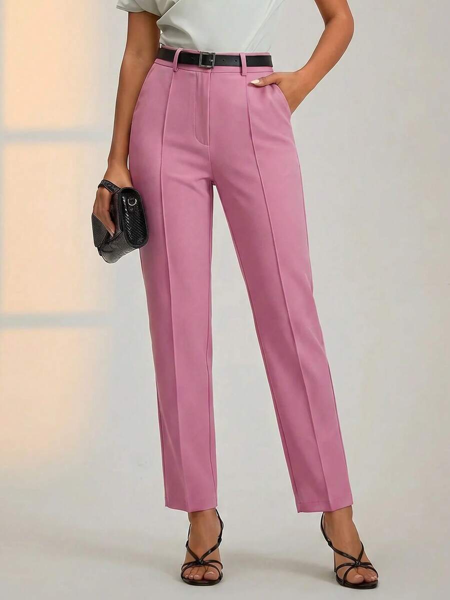 Pantaloni SHEIN, roz