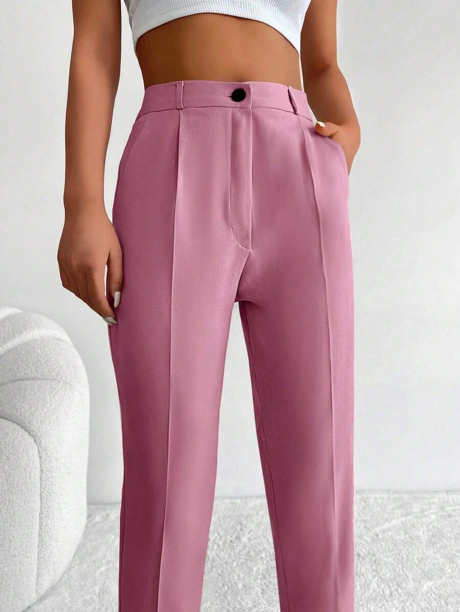 Pantaloni SHEIN, roz