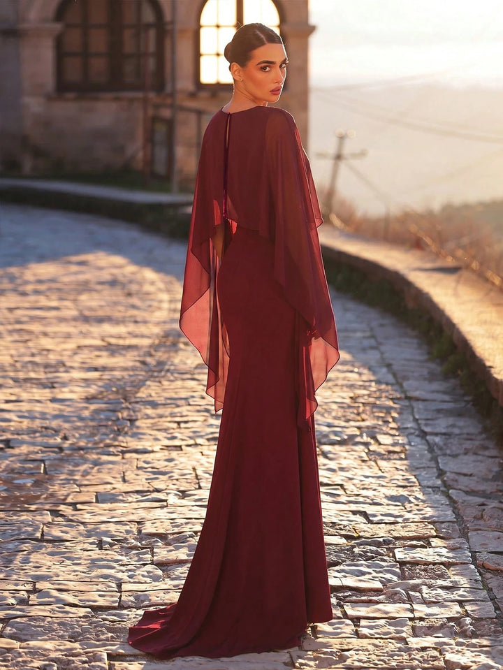 Rochie maxi SHEIN, vișiniu