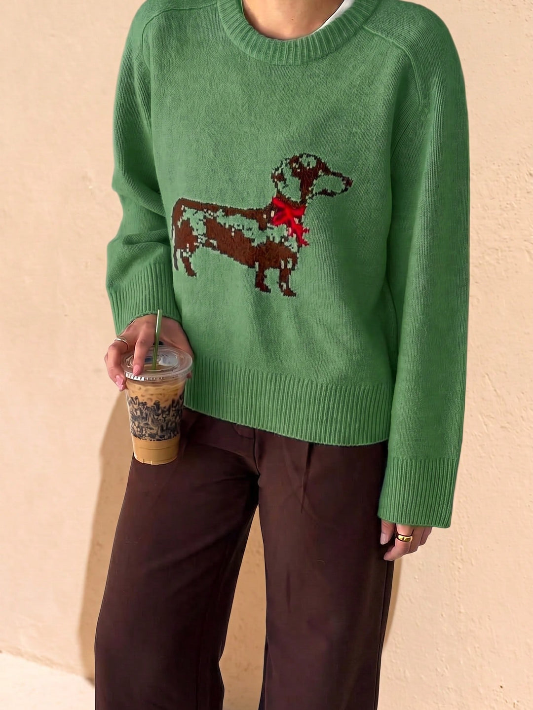Pulover SHEIN, verde