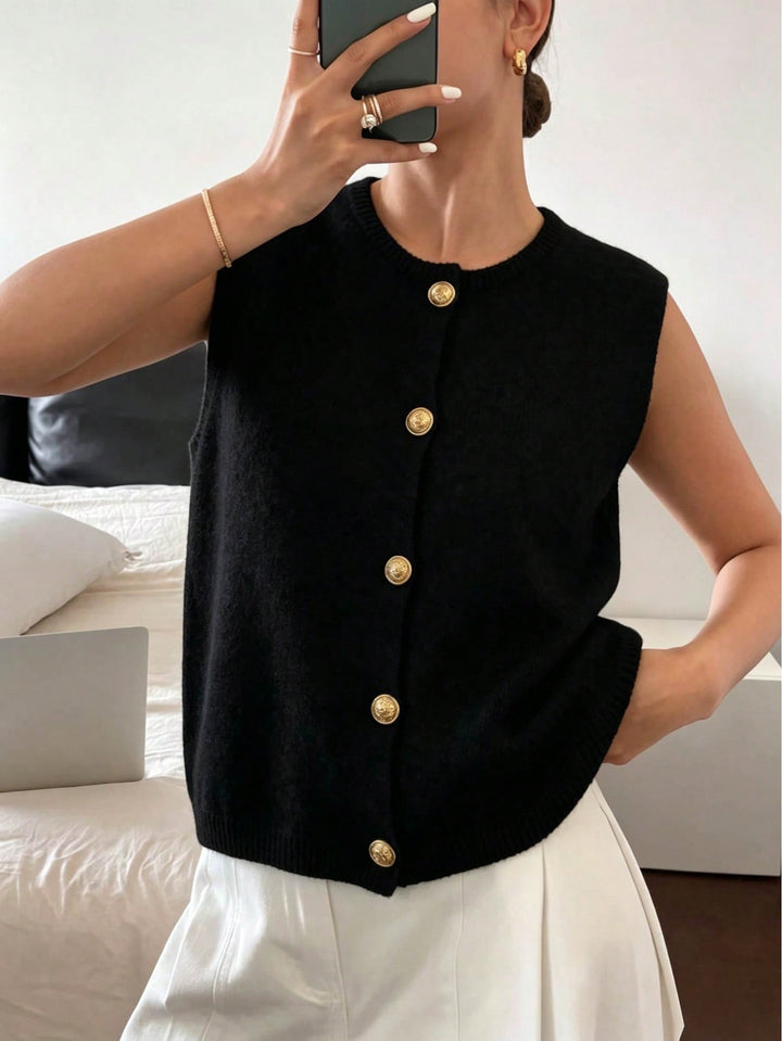 Vestă SHEIN, negru
