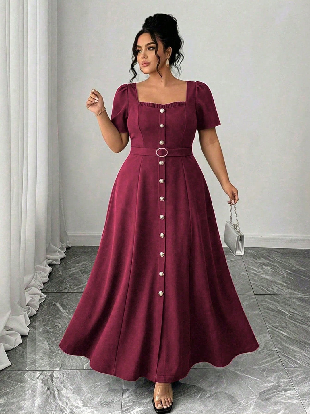 Rochie SHEIN, vișiniu
