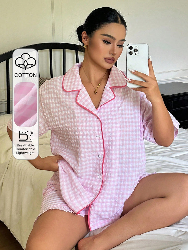 Set pijamale SHEIN, roz