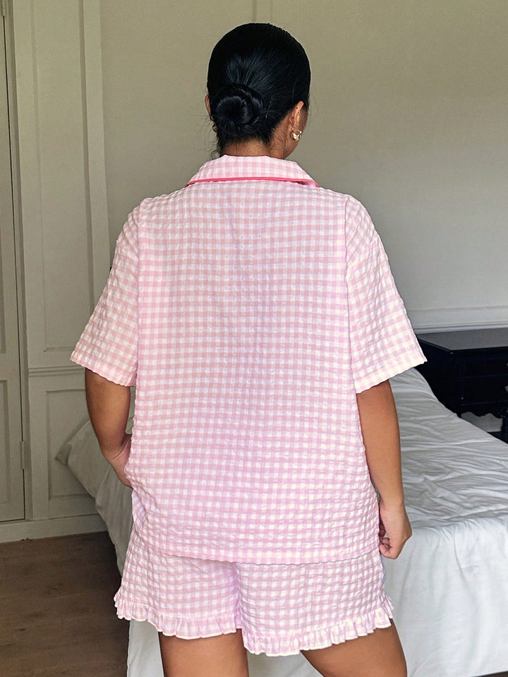 Set pijamale SHEIN, roz