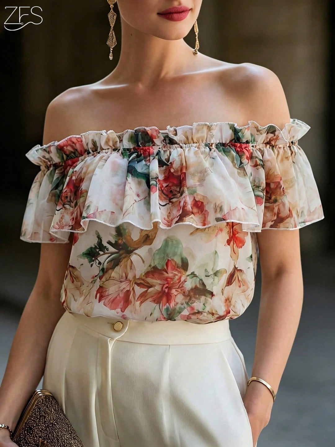 Top SHEIN, bej