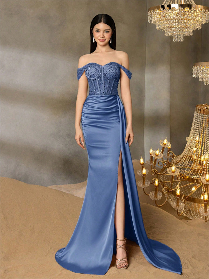 Rochie de ocazie SHEIN, albastru