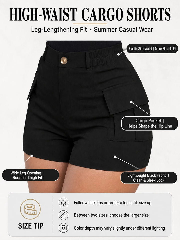 Pantaloni scurți SHEIN, negru