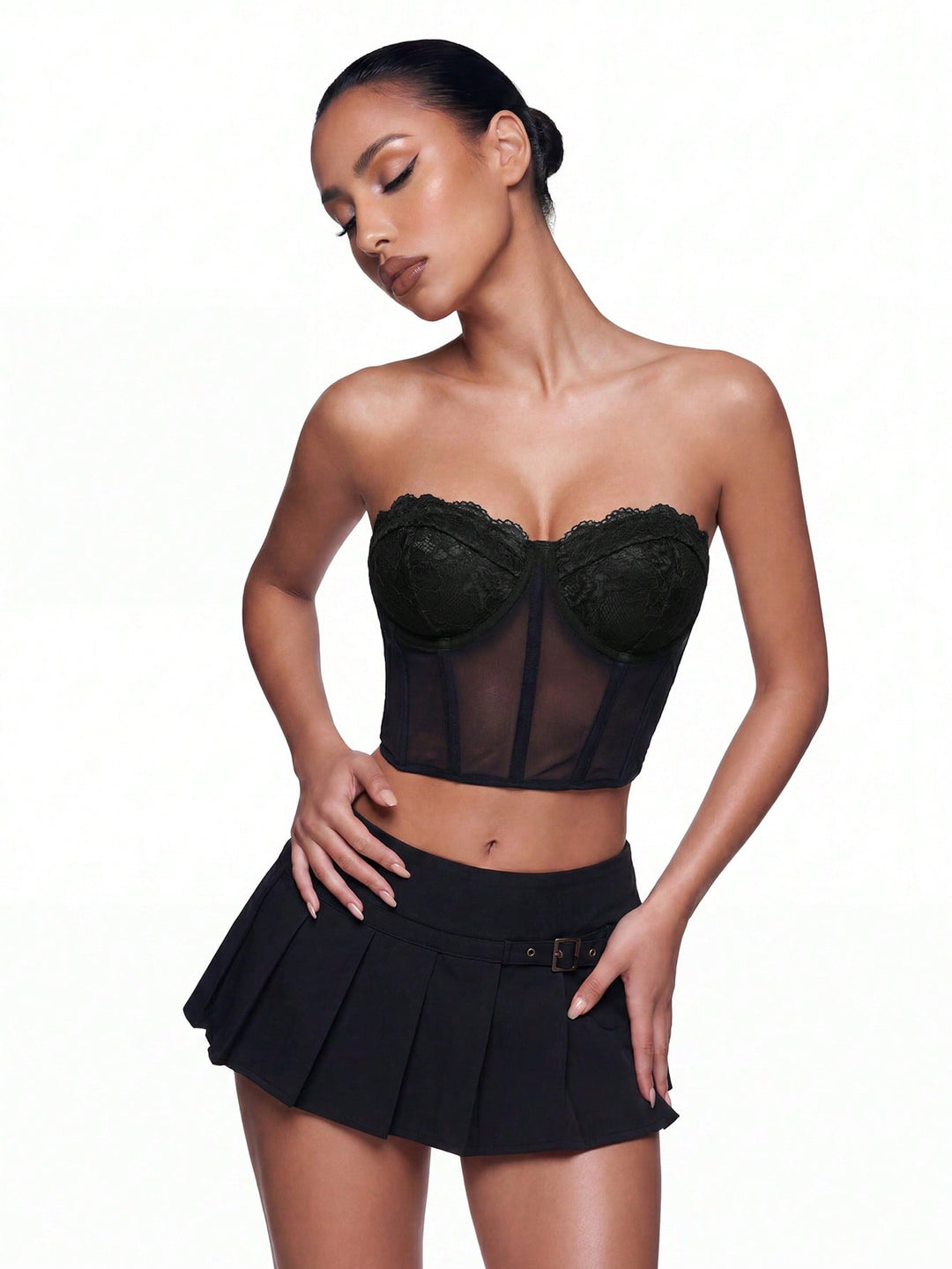 Top SHEIN, negru