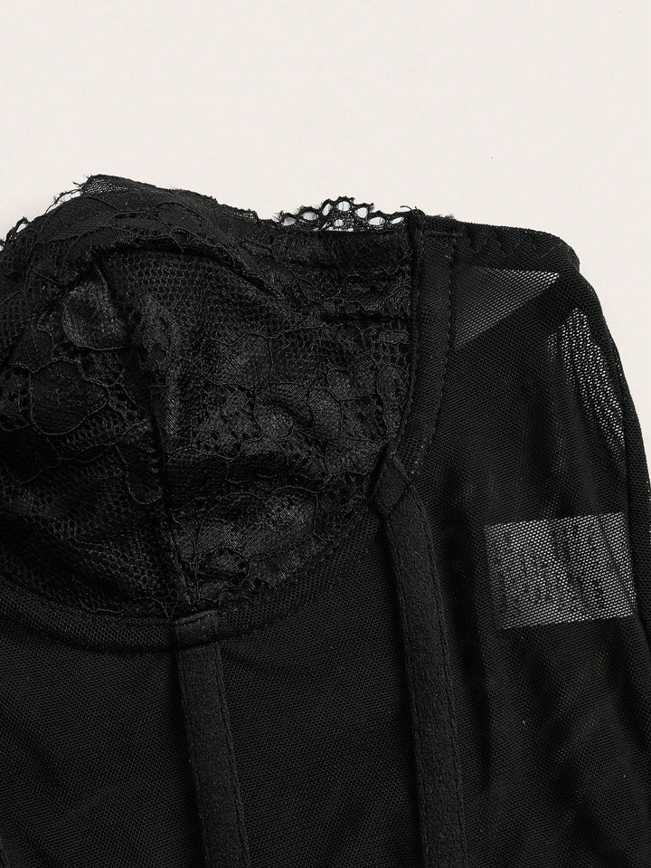 Top SHEIN, negru