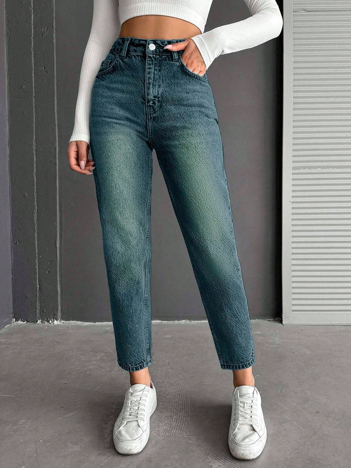 Jeans SHEIN, turcoaz