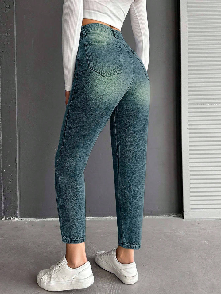 Jeans SHEIN, turcoaz