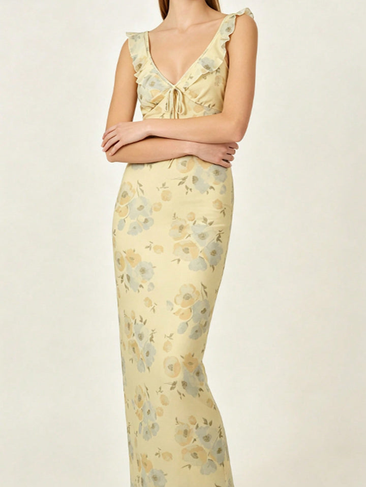 Rochie maxi SHEIN, galben