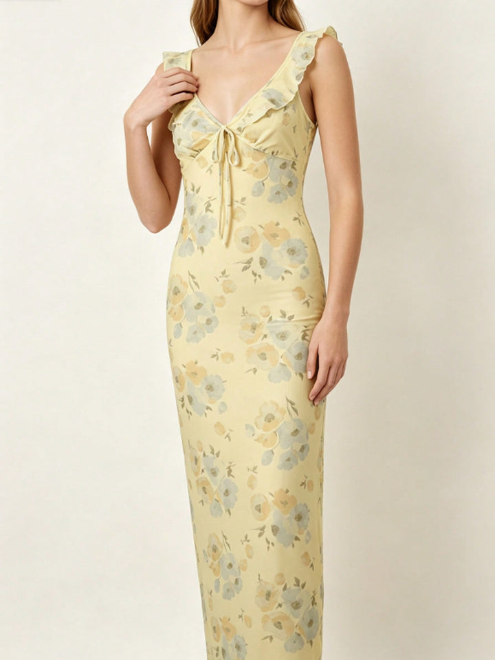 Rochie maxi SHEIN, galben