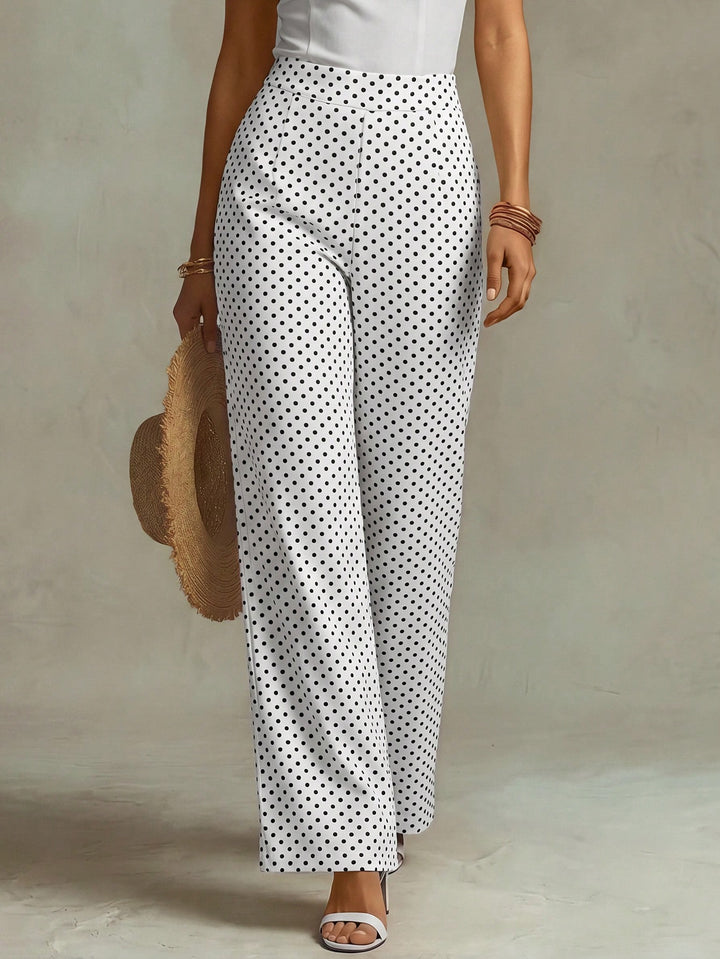 Pantaloni SHEIN, alb