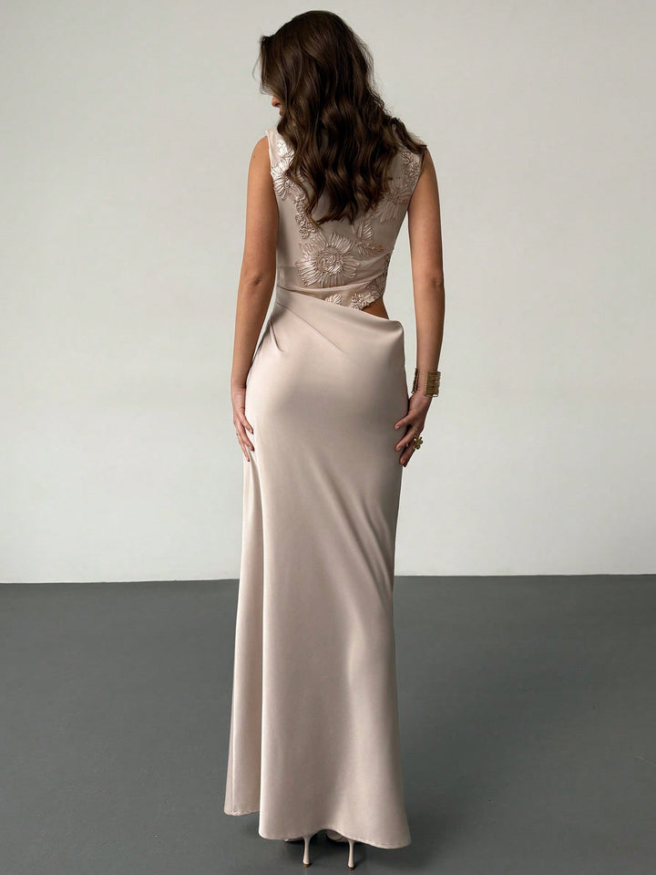 Rochie maxi SHEIN, roz