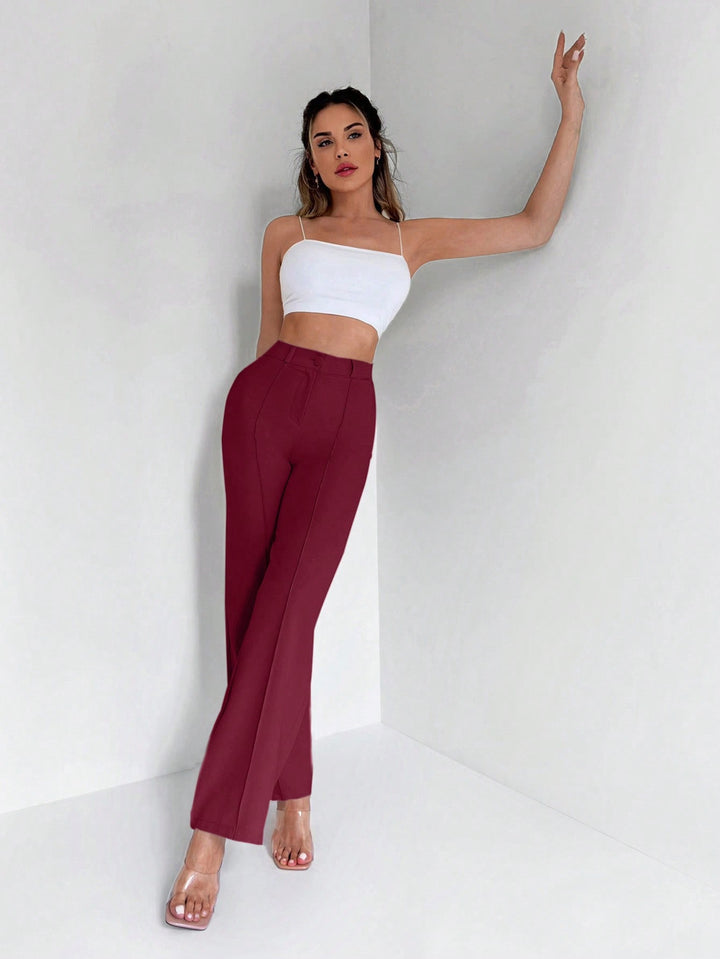 Pantalon SHEIN, vișiniu