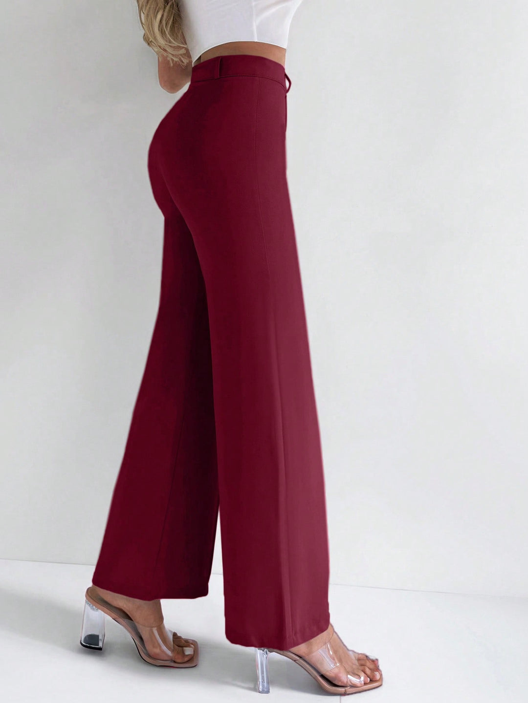 Pantalon SHEIN, vișiniu