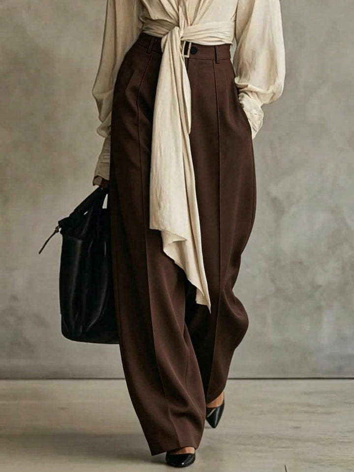 Pantaloni SHEIN, maro