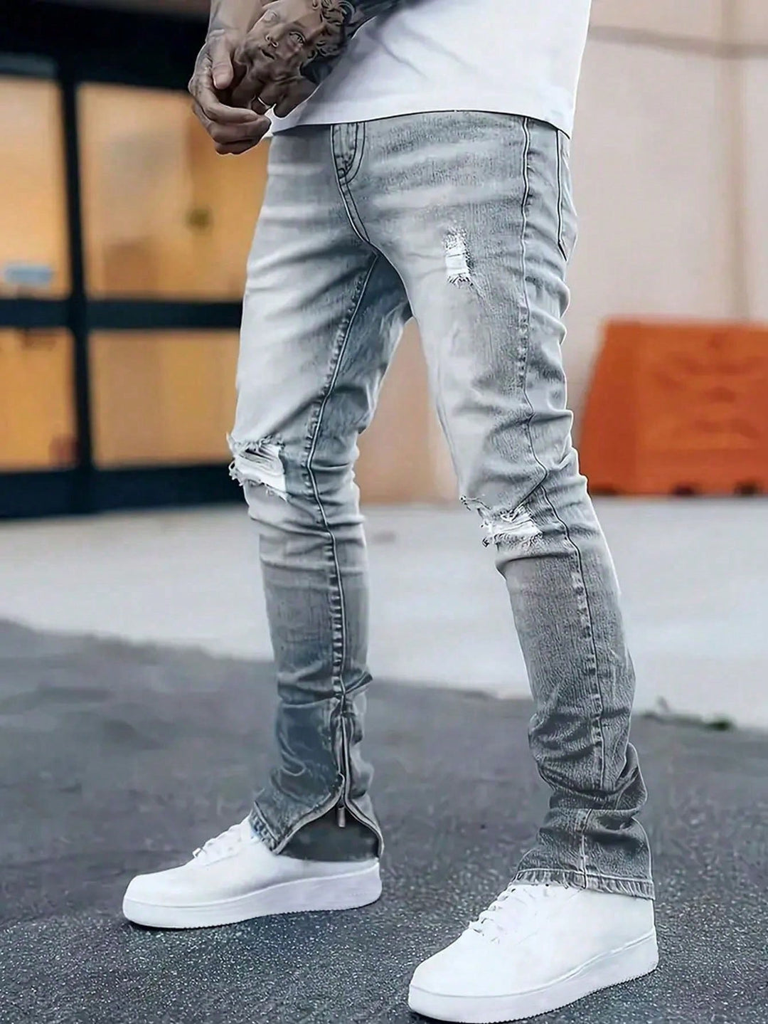 Jeans SHEIN, gri