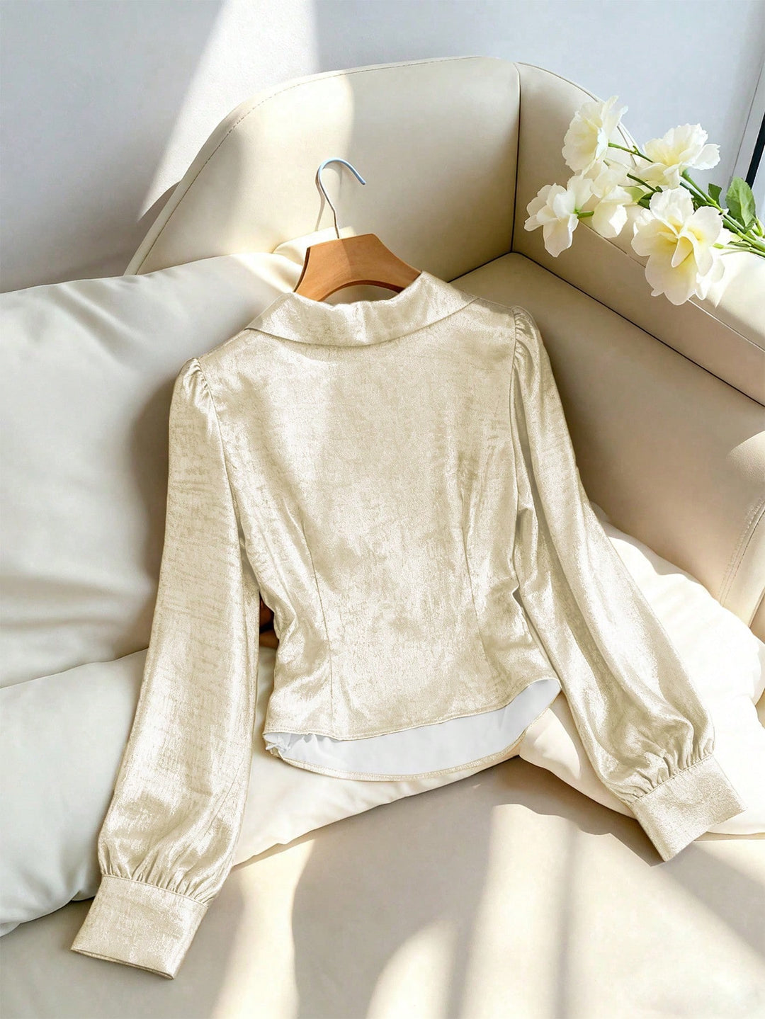 Rochie de catifea SHEIN, bej