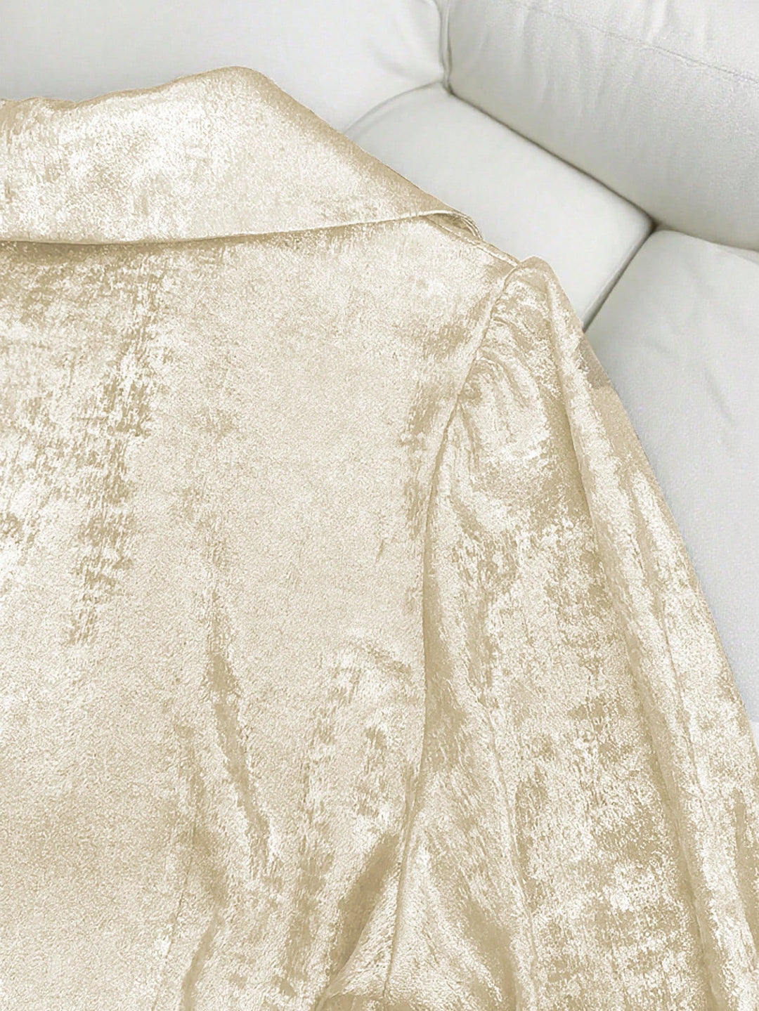 Rochie de catifea SHEIN, bej