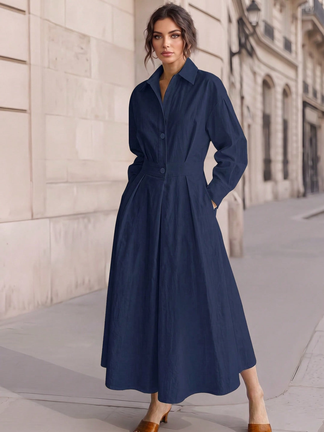 Rochie maxi SHEIN, albastru
