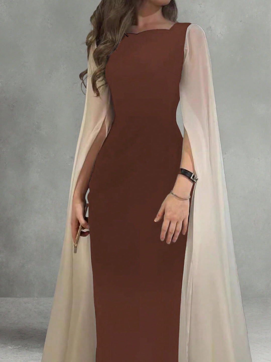 Rochie maxi SHEIN, maro