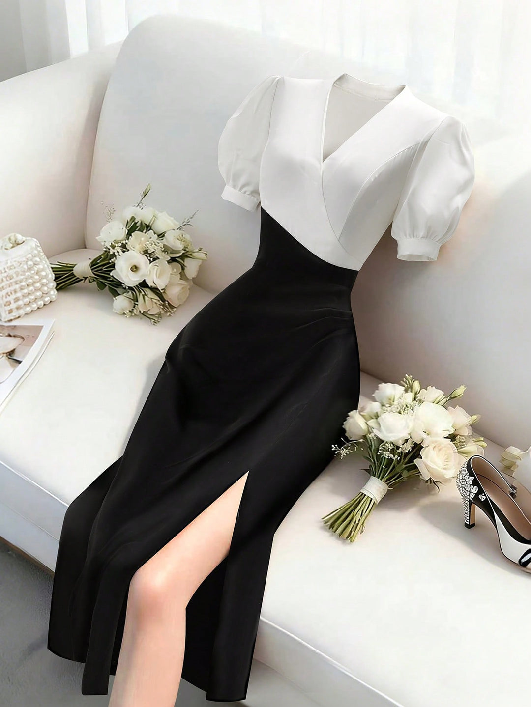 Rochie maxi SHEIN, negru
