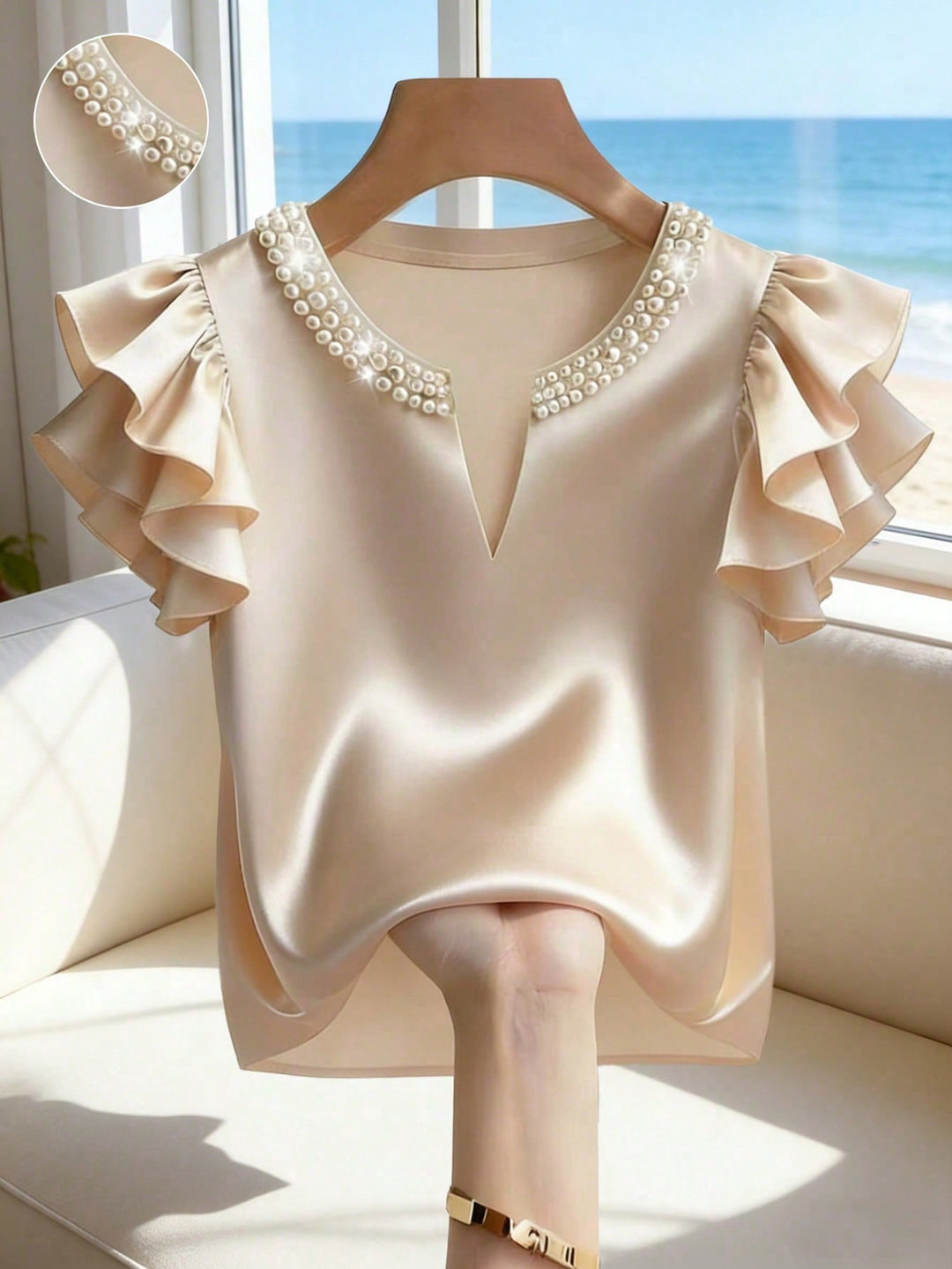 Bluza dama SHEIN, auriu