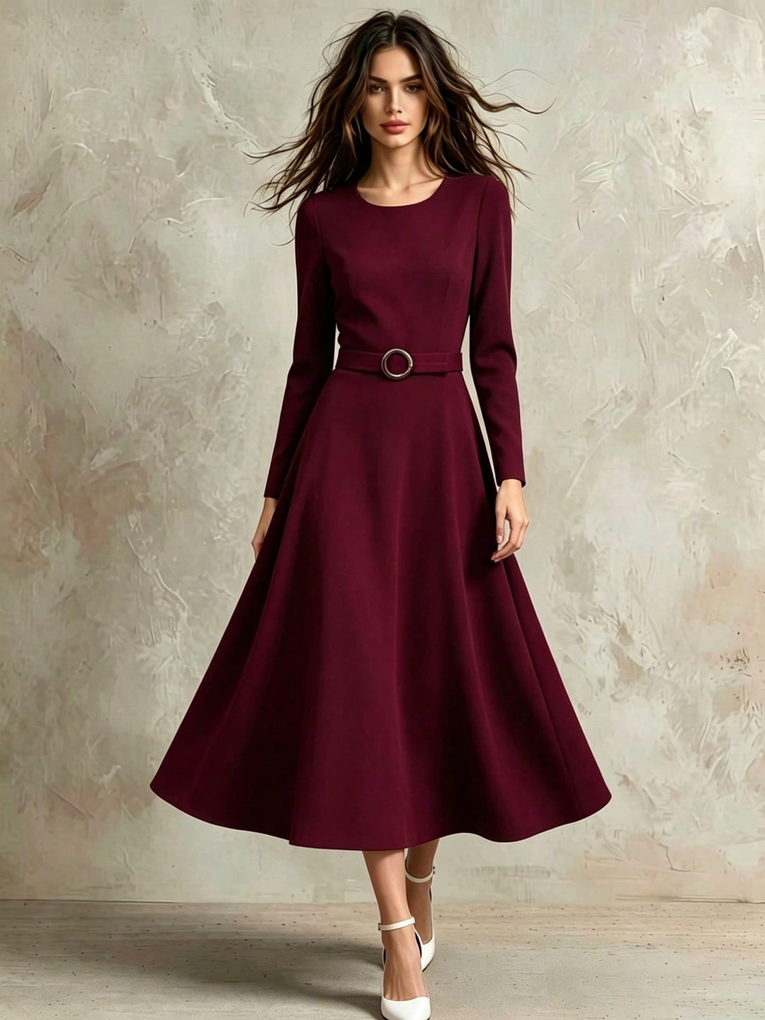 Rochie maxi SHEIN, vișiniu