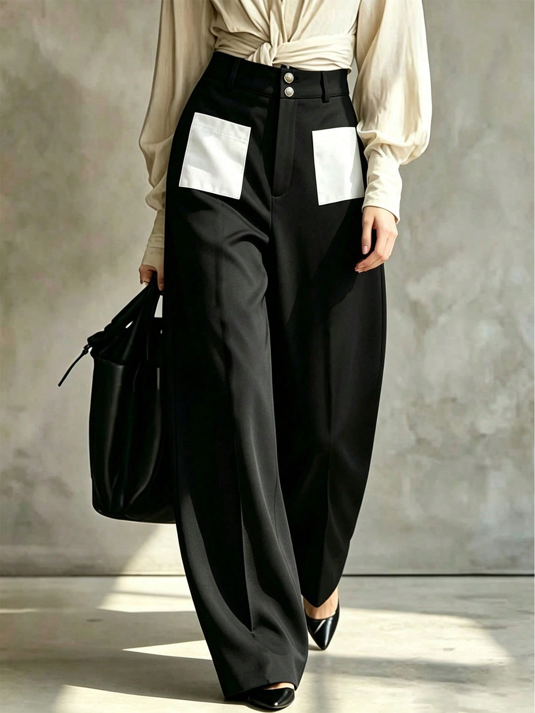Pantaloni SHEIN, negru