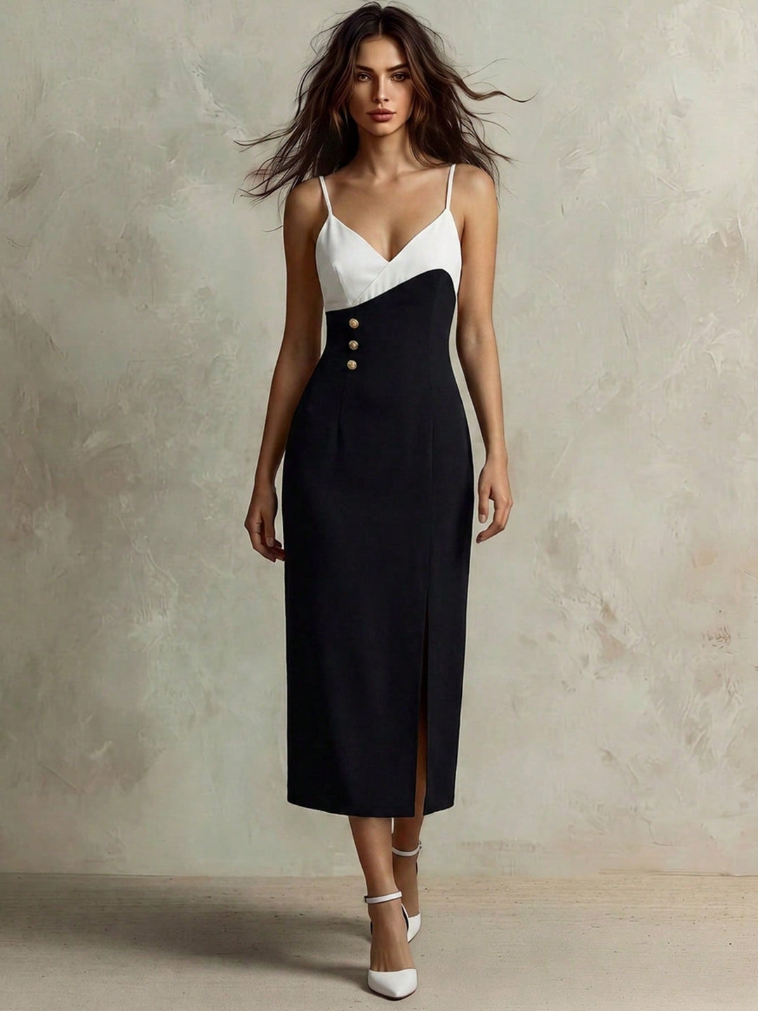Rochie midi SHEIN, negru