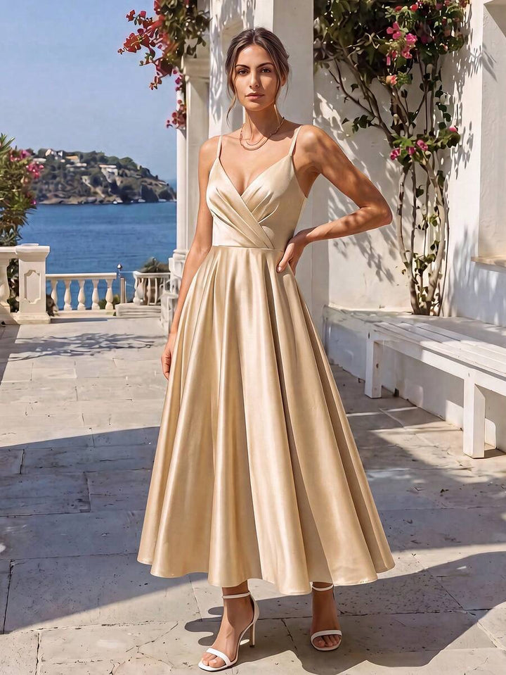 Rochie maxi SHEIN, bej