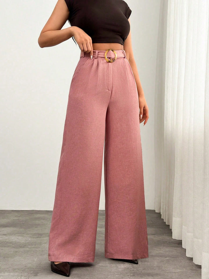 Pantaloni SHEIN, roz