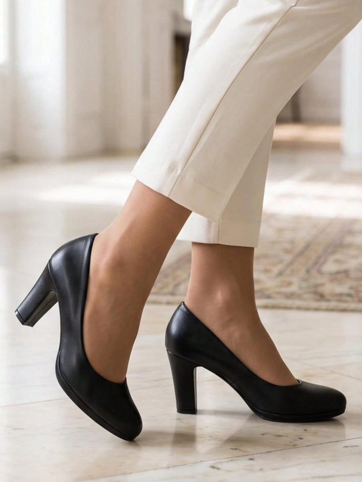Pantofi cu toc SHEIN, negru