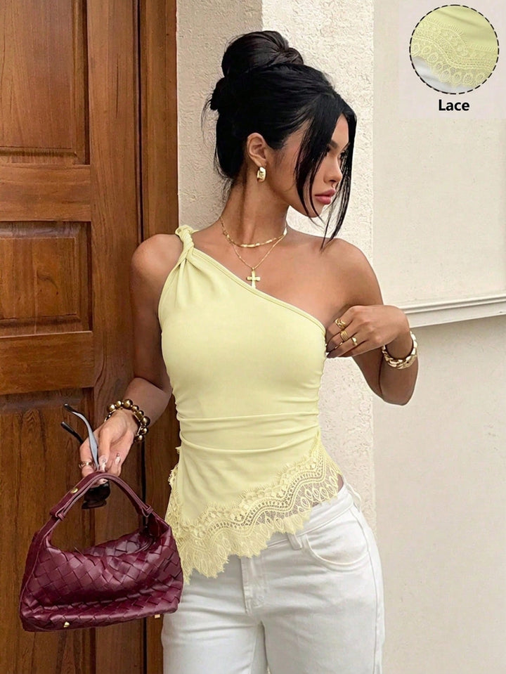 Top SHEIN, galben